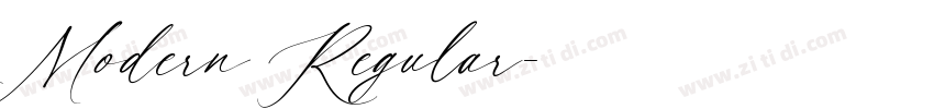 Modern Regular字体转换
